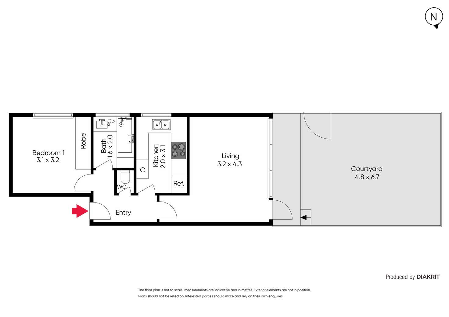 Floorplan of Homely apartment listing, 1/8 Williams Road, Prahran VIC 3181