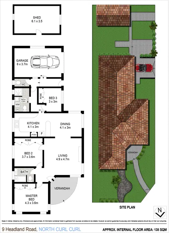 Floorplan of Homely house listing, 9 Headland Road, North Curl Curl NSW 2099