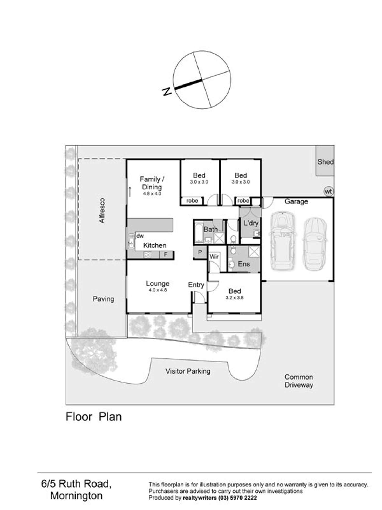 Floorplan of Homely unit listing, 6/5 Ruth Road, Mornington VIC 3931