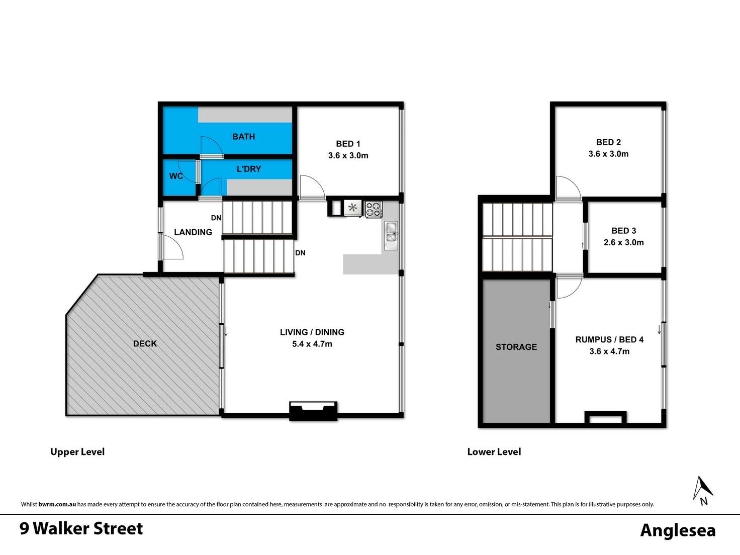 Floorplan of Homely house listing, 9 Walker Street, Anglesea VIC 3230
