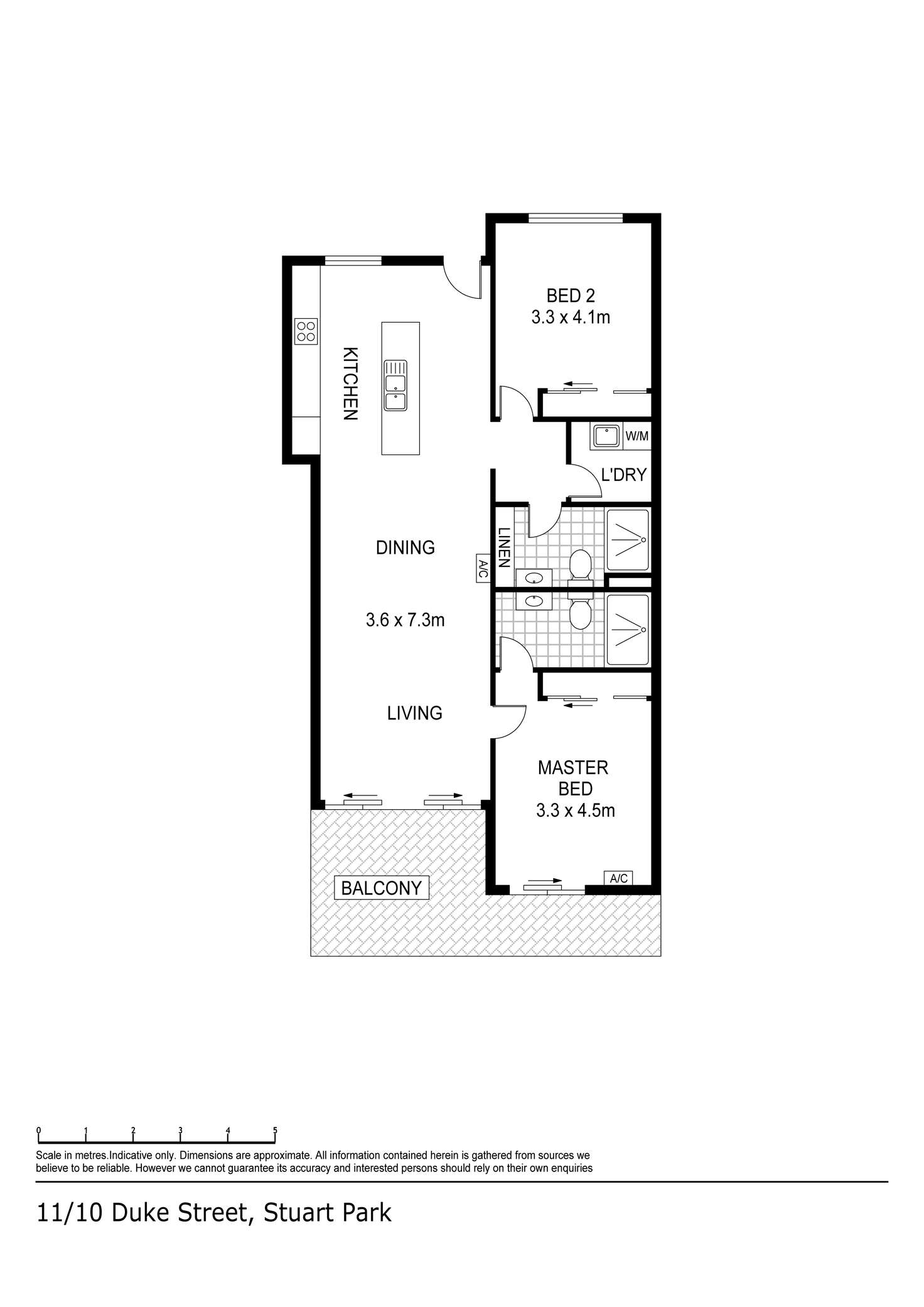 Floorplan of Homely apartment listing, 11/10 Duke Street, Stuart Park NT 820