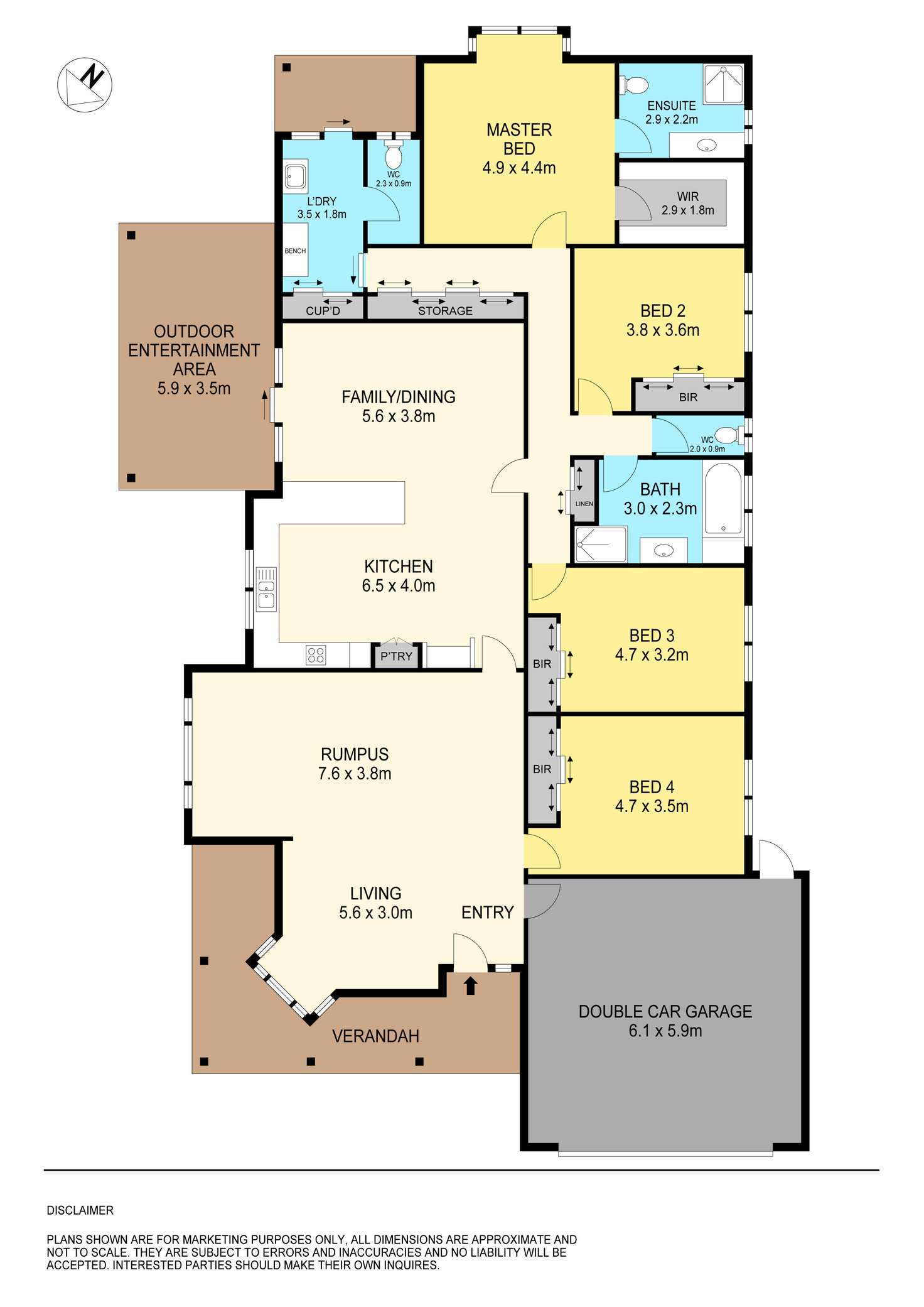 Floorplan of Homely house listing, 43 Boulevarde Drive, Alfredton VIC 3350