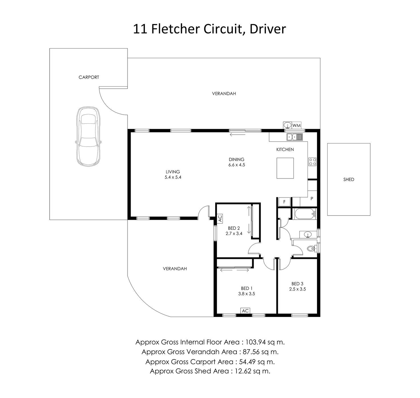 Floorplan of Homely house listing, 11 Fletcher Circuit, Driver NT 830
