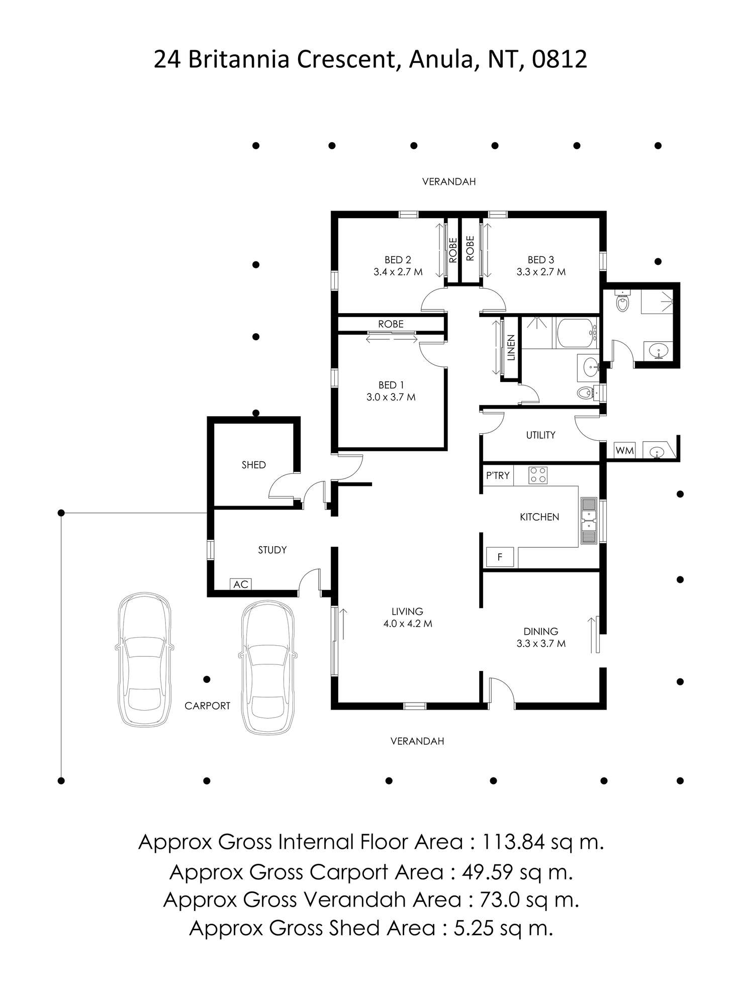 Floorplan of Homely house listing, 24 Britannia Crescent, Anula NT 812