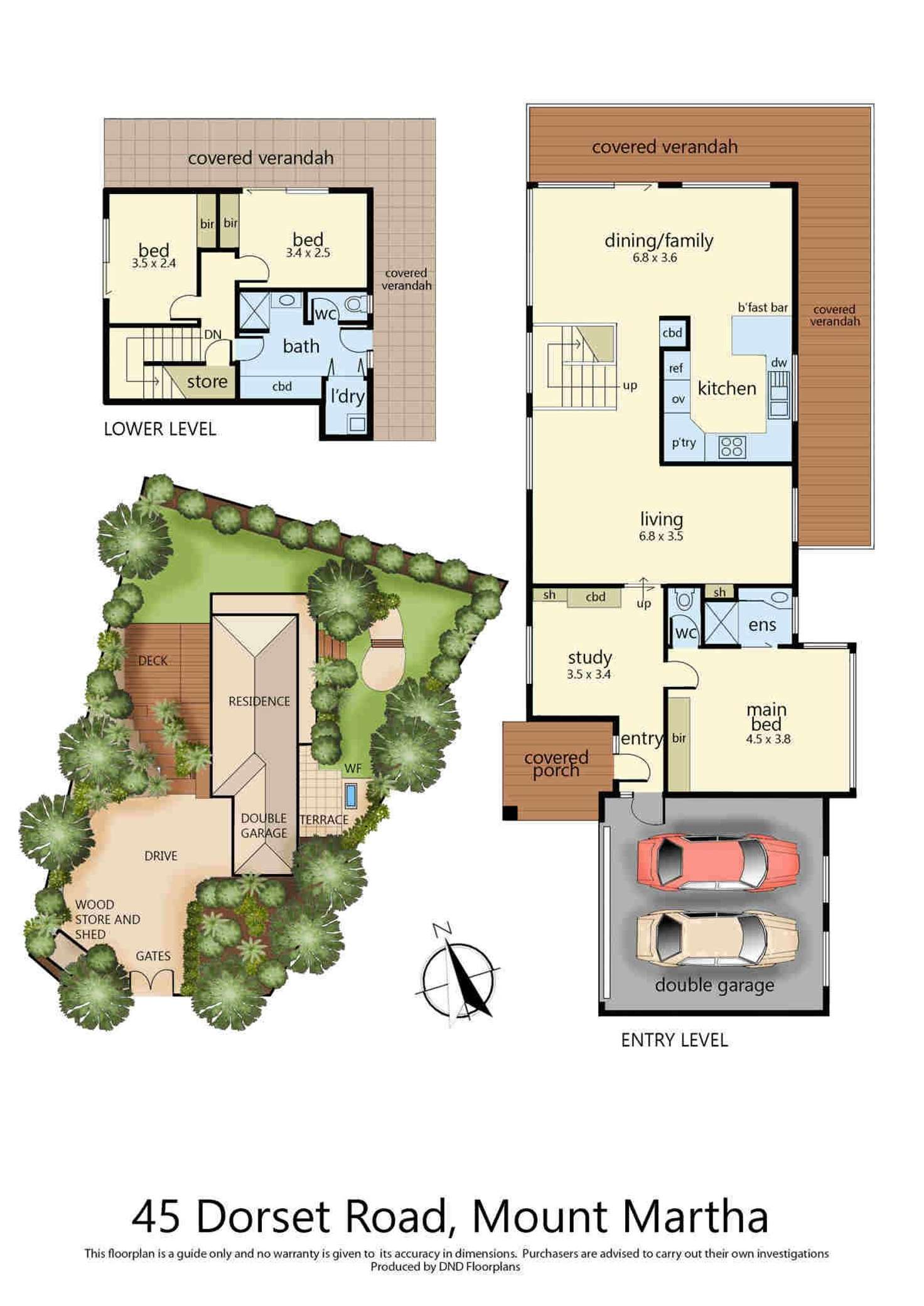 Floorplan of Homely house listing, 45 Dorset Road, Mount Martha VIC 3934