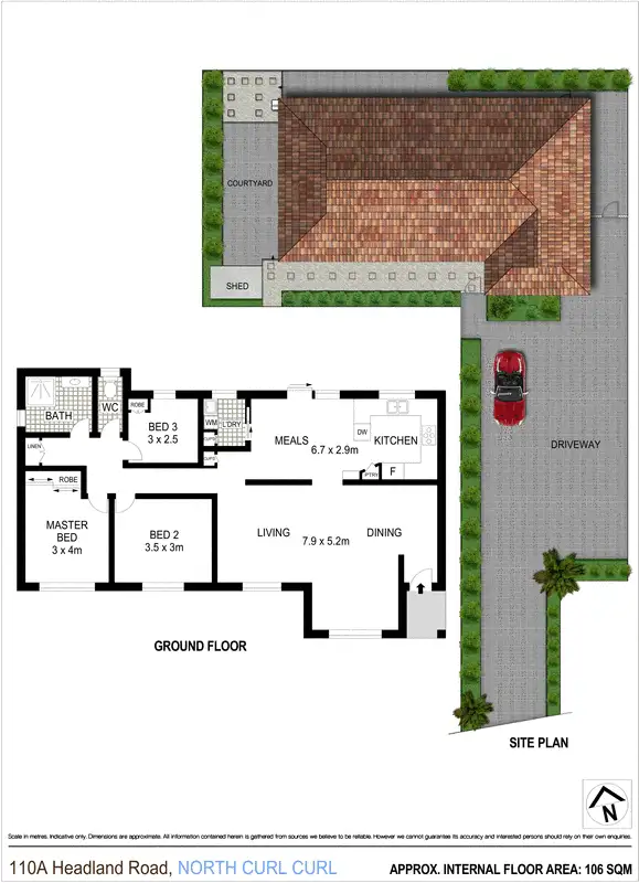 Floorplan of Homely house listing, 110A Headland Road, North Curl Curl NSW 2099