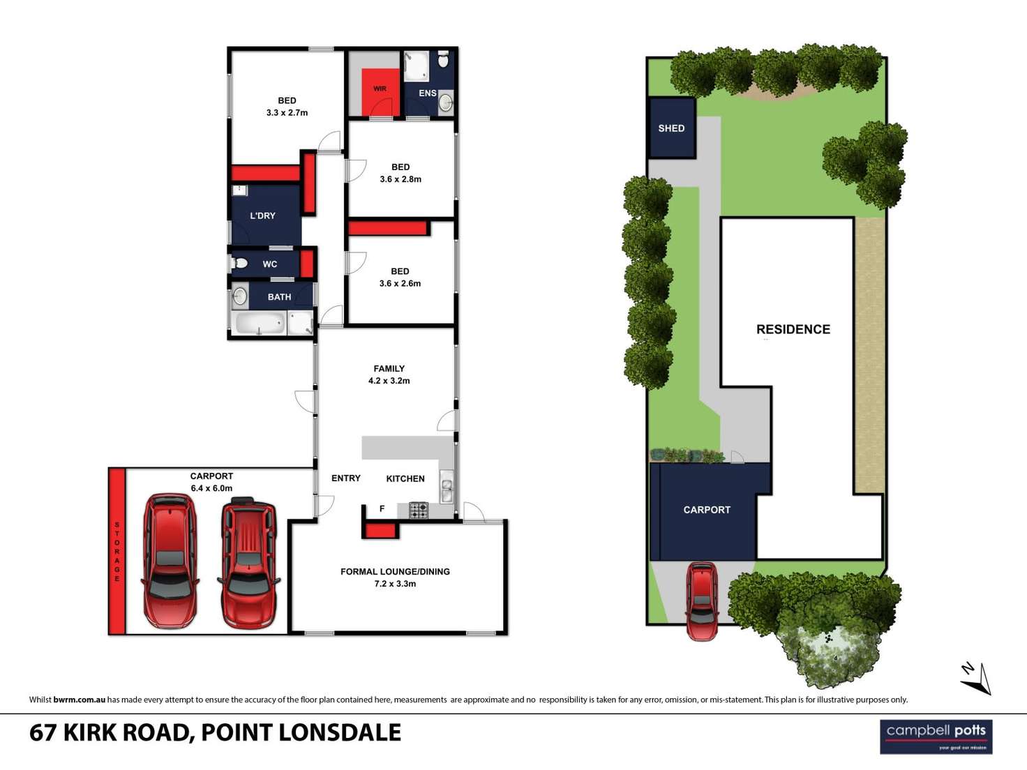 Floorplan of Homely house listing, 67 Kirk Road, Point Lonsdale VIC 3225