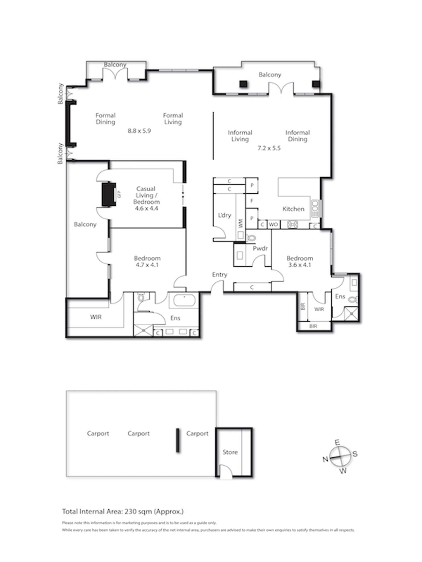 Floorplan of Homely apartment listing, 3/89 Mathoura Road, Toorak VIC 3142