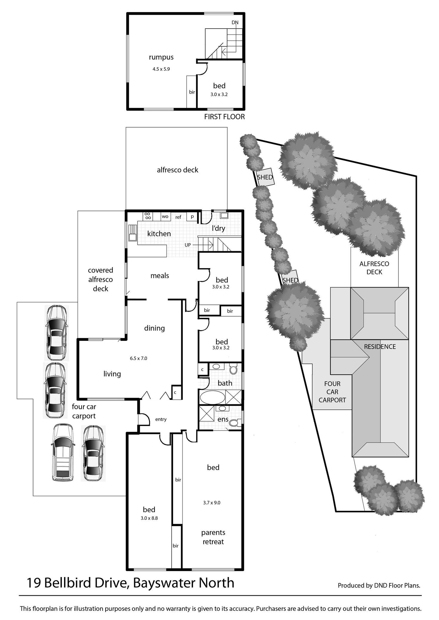 Floorplan of Homely house listing, 19 Bell Bird Drive, Bayswater North VIC 3153