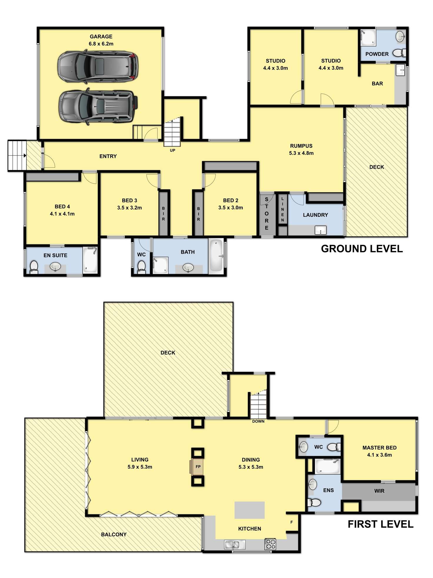 Floorplan of Homely house listing, 33 Anderson Street, Aireys Inlet VIC 3231