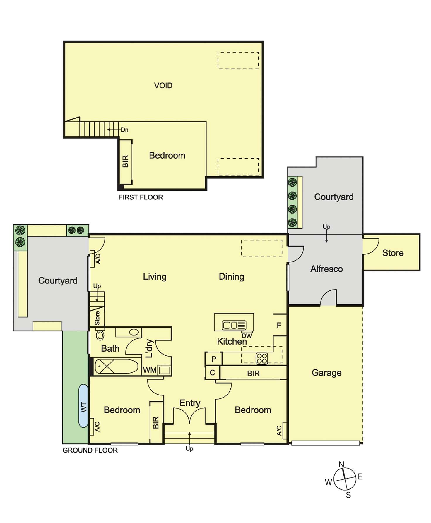 Floorplan of Homely townhouse listing, 1/21 Wattle Avenue, Glen Huntly VIC 3163
