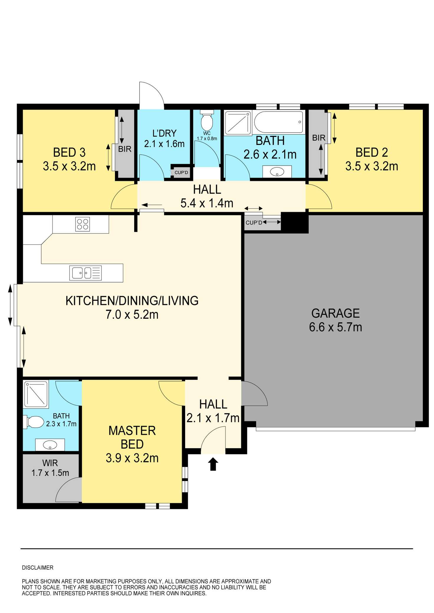 Floorplan of Homely townhouse listing, 2/11 Cardigan Avenue, Alfredton VIC 3350