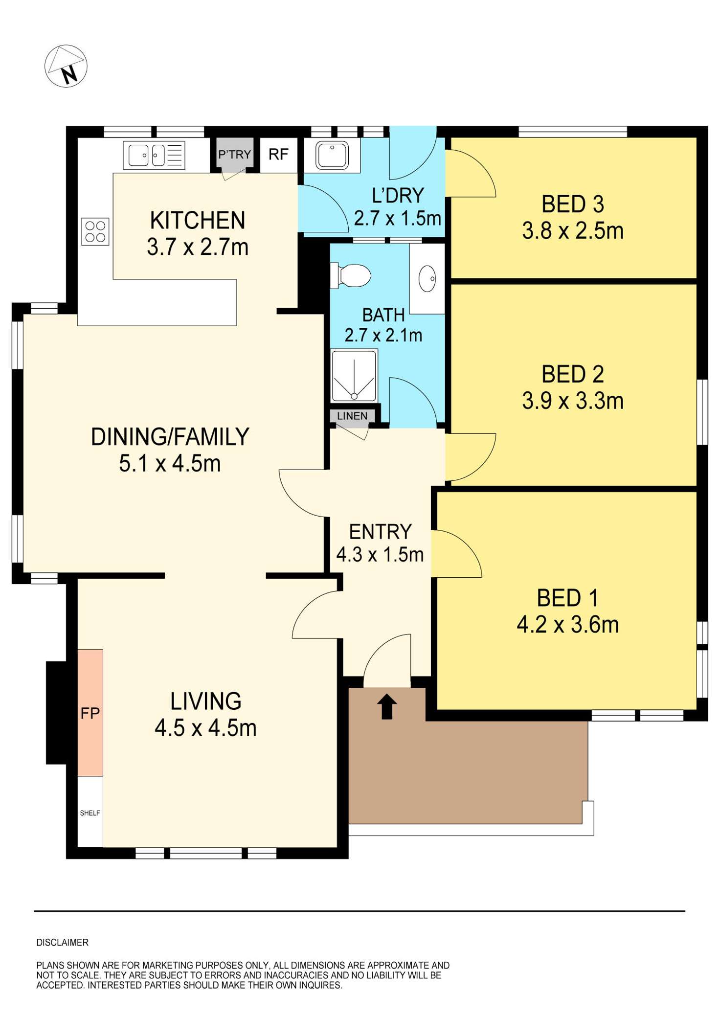 Floorplan of Homely house listing, 1/317 York Street, Ballarat East VIC 3350