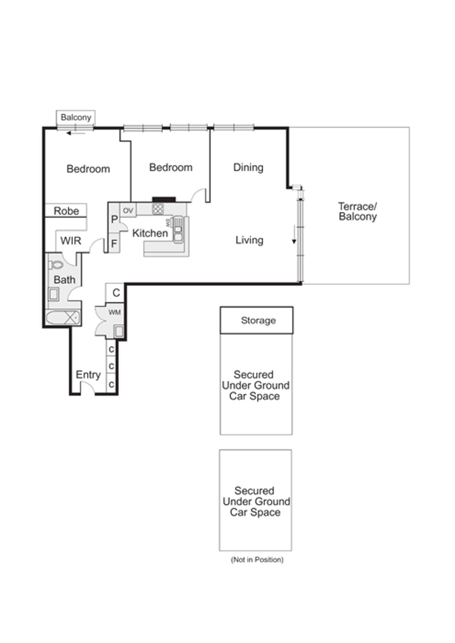 Floorplan of Homely apartment listing, 407/55 Beach Street, Port Melbourne VIC 3207