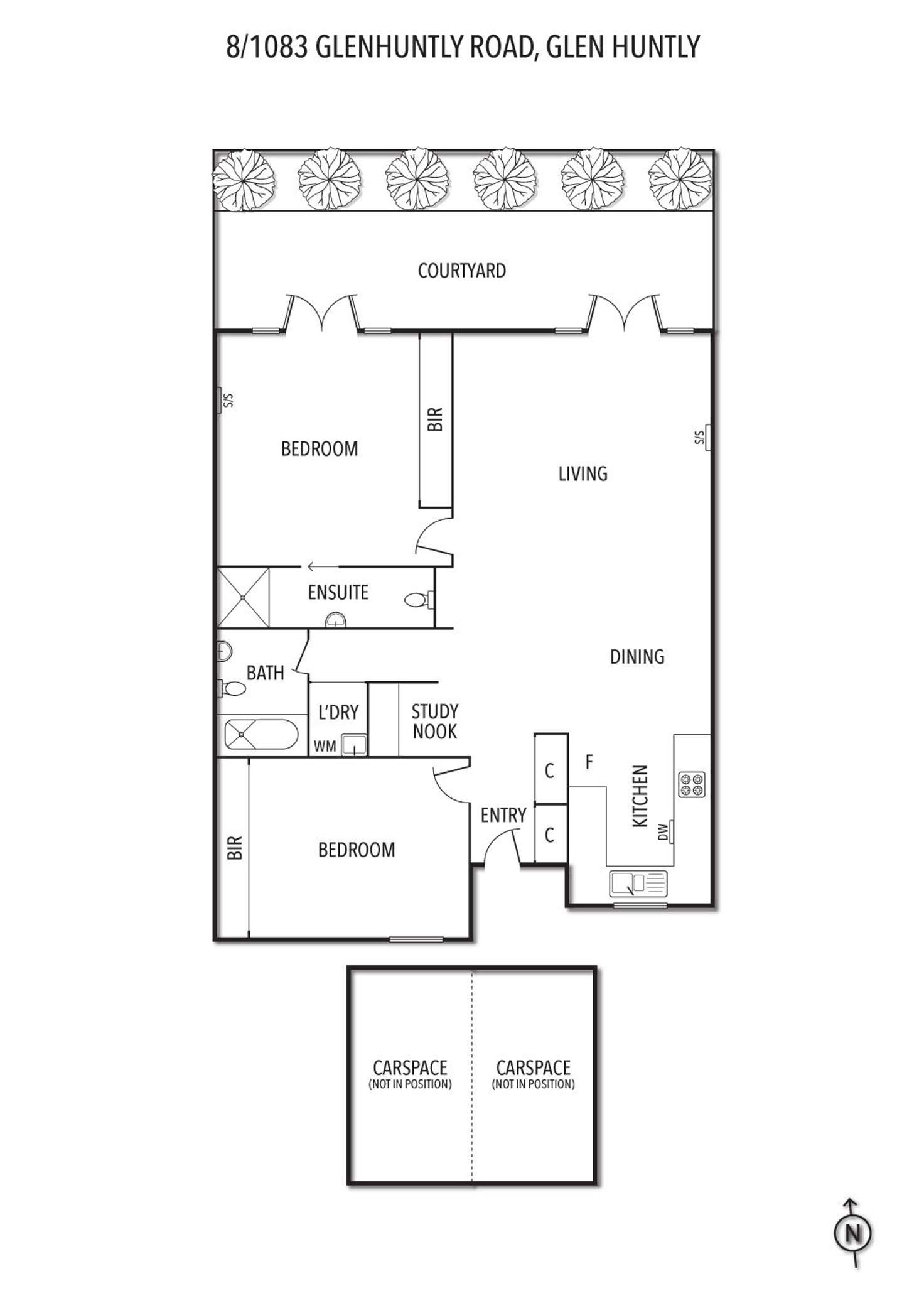 Floorplan of Homely apartment listing, 8/1083 Glenhuntly Road, Glen Huntly VIC 3163