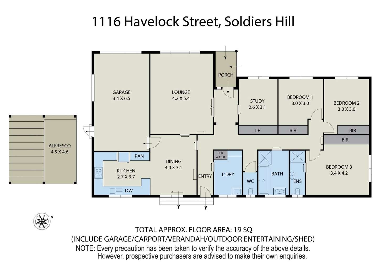 Floorplan of Homely house listing, 1116 Havelock Street, Ballarat North VIC 3350