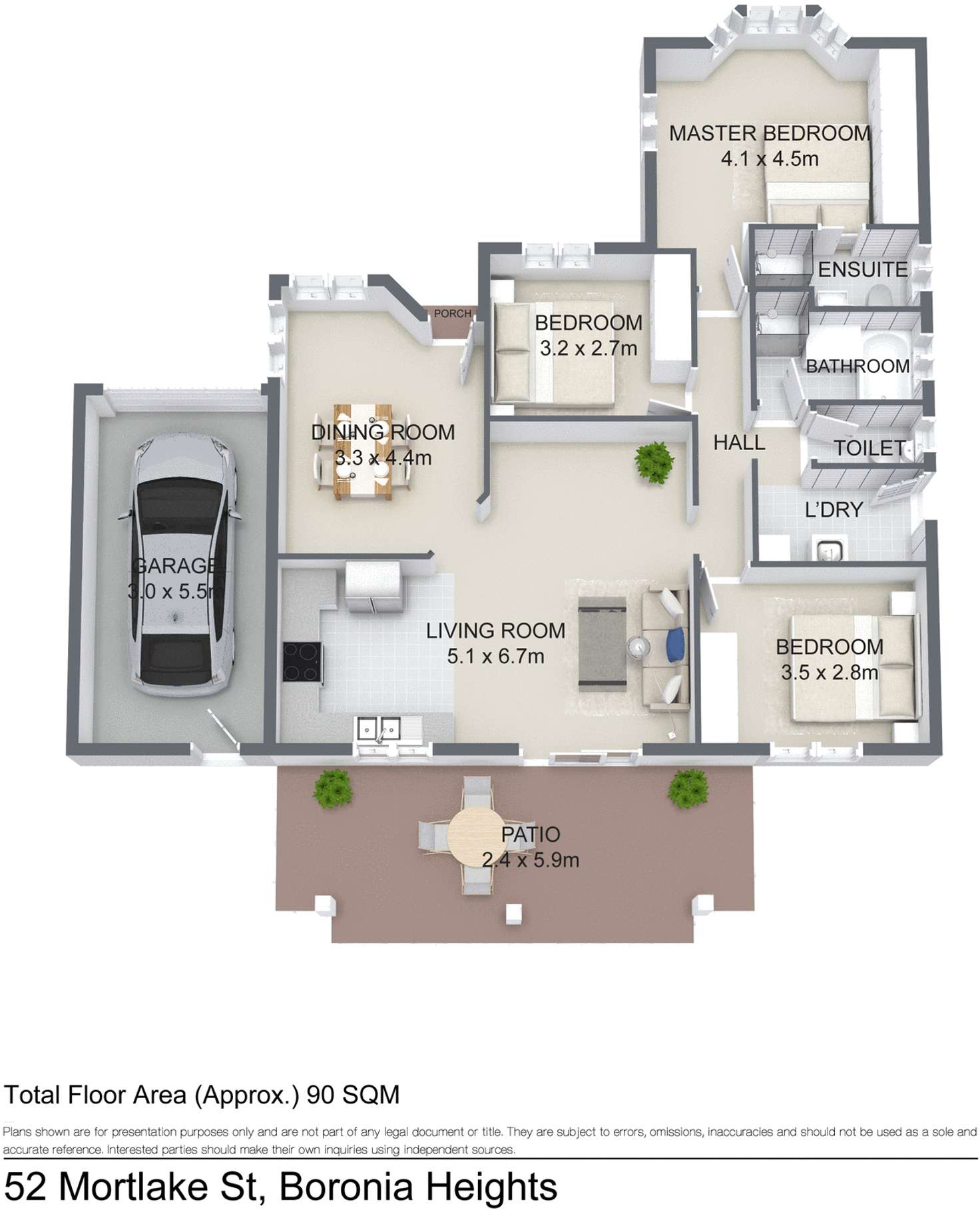 Floorplan of Homely house listing, 52 Mortlake Crescent, Boronia Heights QLD 4124