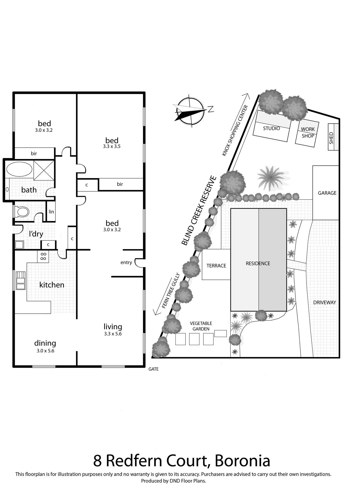 Floorplan of Homely house listing, 8 Redfern Court, Boronia VIC 3155