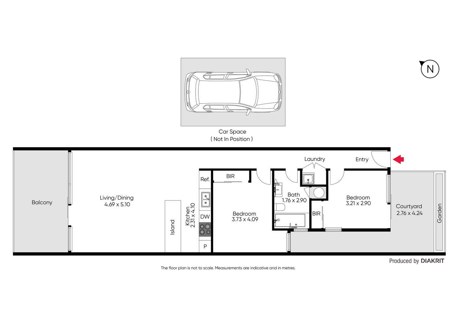 Floorplan of Homely apartment listing, 8/333 Coventry Street, South Melbourne VIC 3205