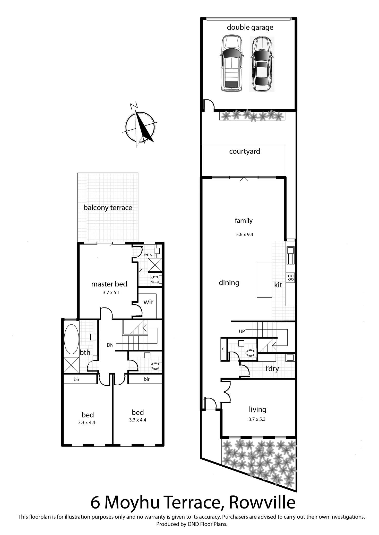 Floorplan of Homely house listing, 6 Moyhu Terrace, Rowville VIC 3178