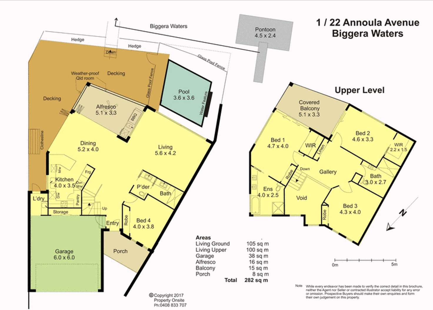 Floorplan of Homely house listing, 1/22 Annoula Avenue, Biggera Waters QLD 4216