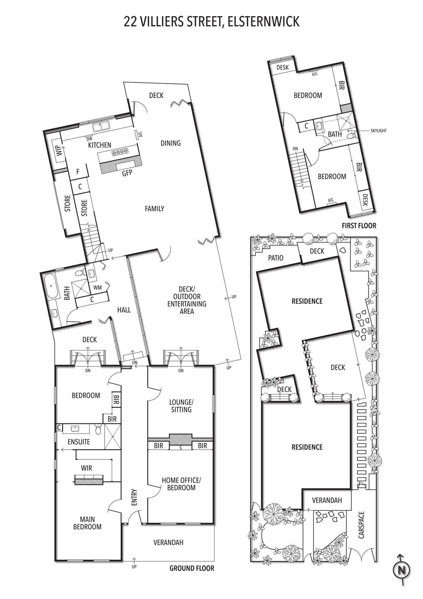 Floorplan of Homely house listing, 22 Villiers Street, Elsternwick VIC 3185