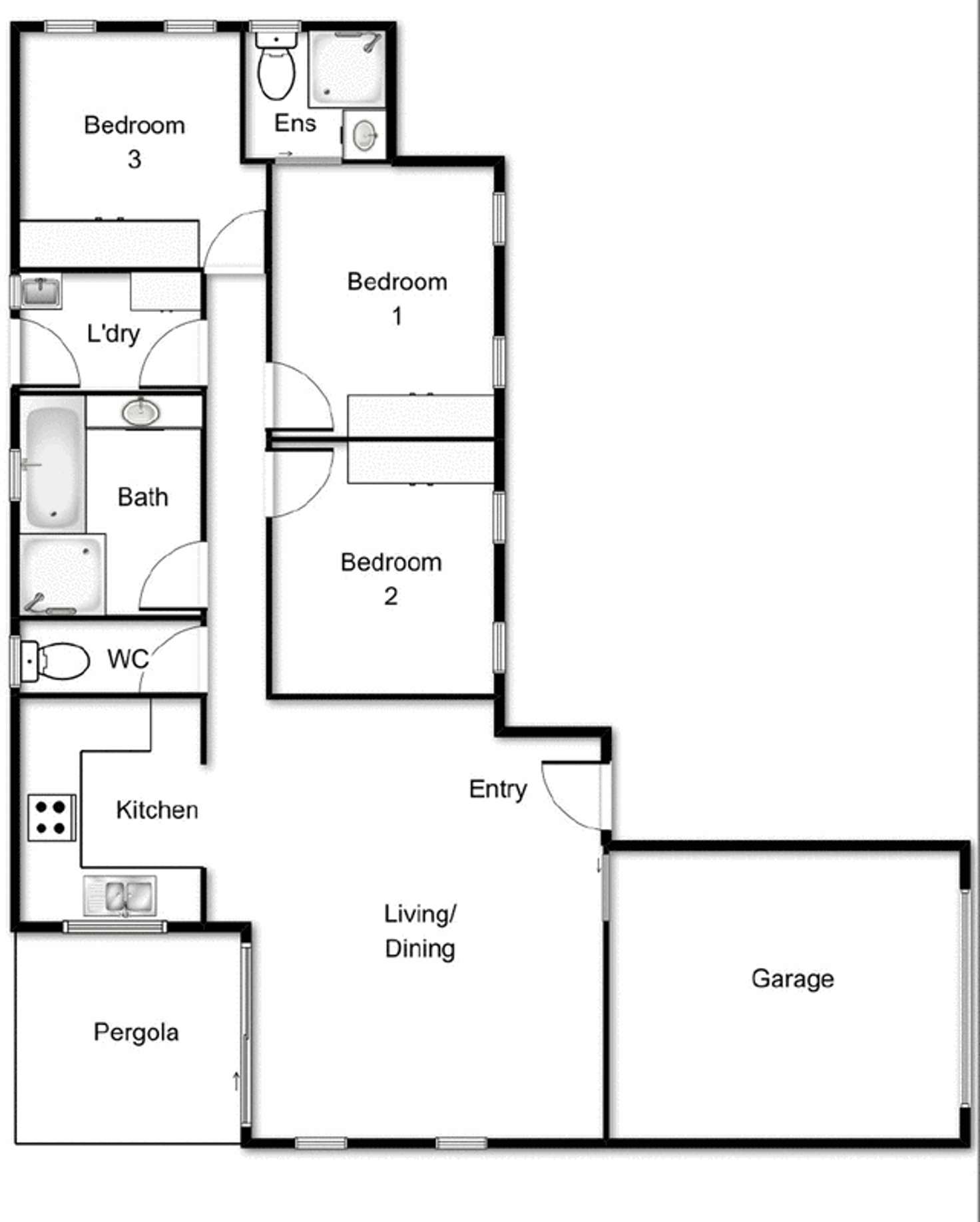 Floorplan of Homely house listing, 3a Daley Crescent, Fraser ACT 2615