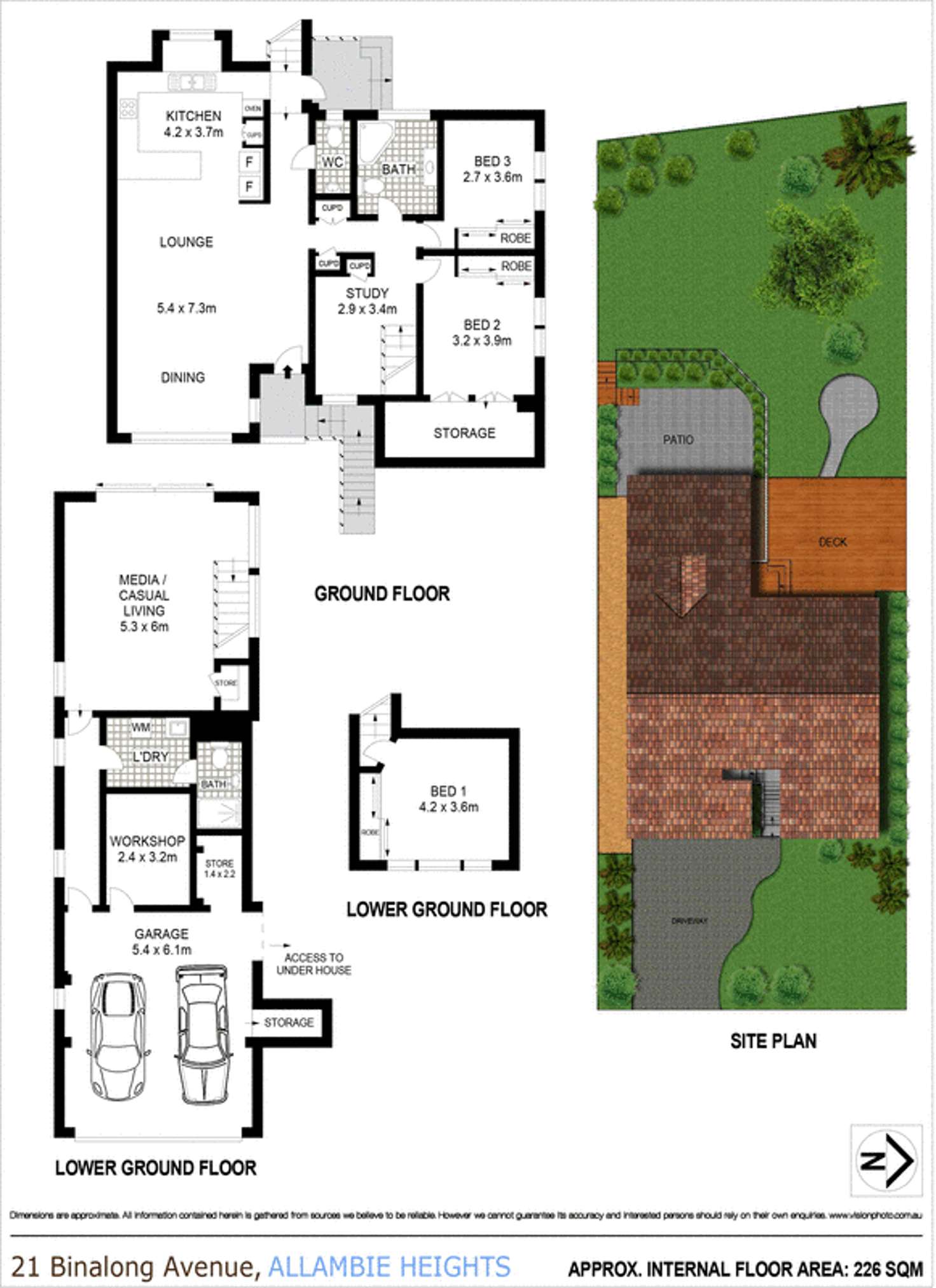 Floorplan of Homely house listing, 21 Binalong Avenue, Allambie Heights NSW 2100