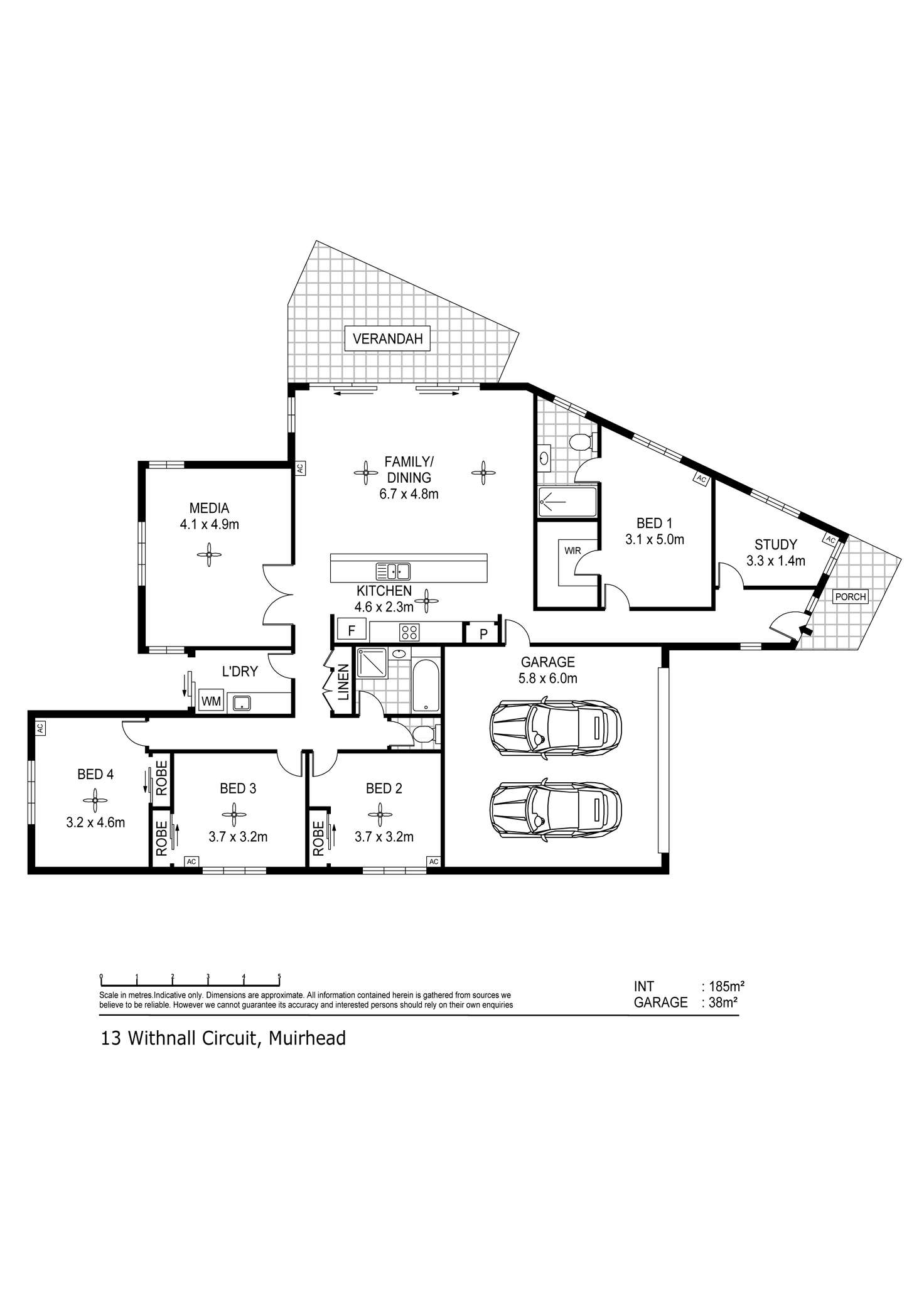 Floorplan of Homely house listing, 13 Withnall Circuit, Muirhead NT 810