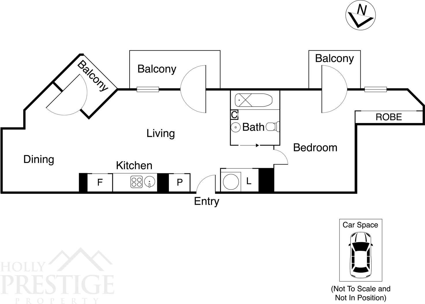 Floorplan of Homely apartment listing, 301/9 Commercial Road, Melbourne VIC 3004