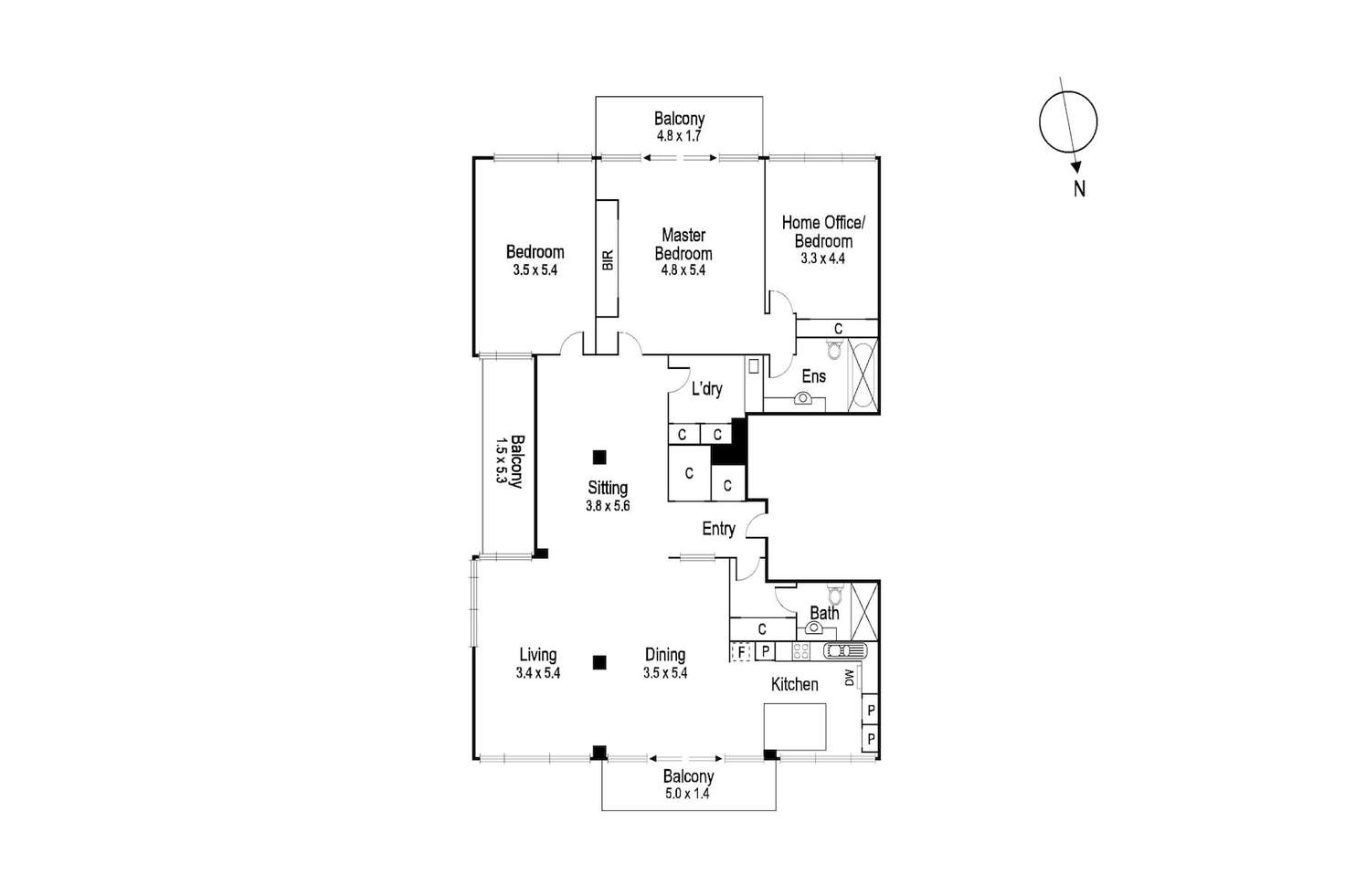 Floorplan of Homely apartment listing, 10/131 Hotham Street, East Melbourne VIC 3002