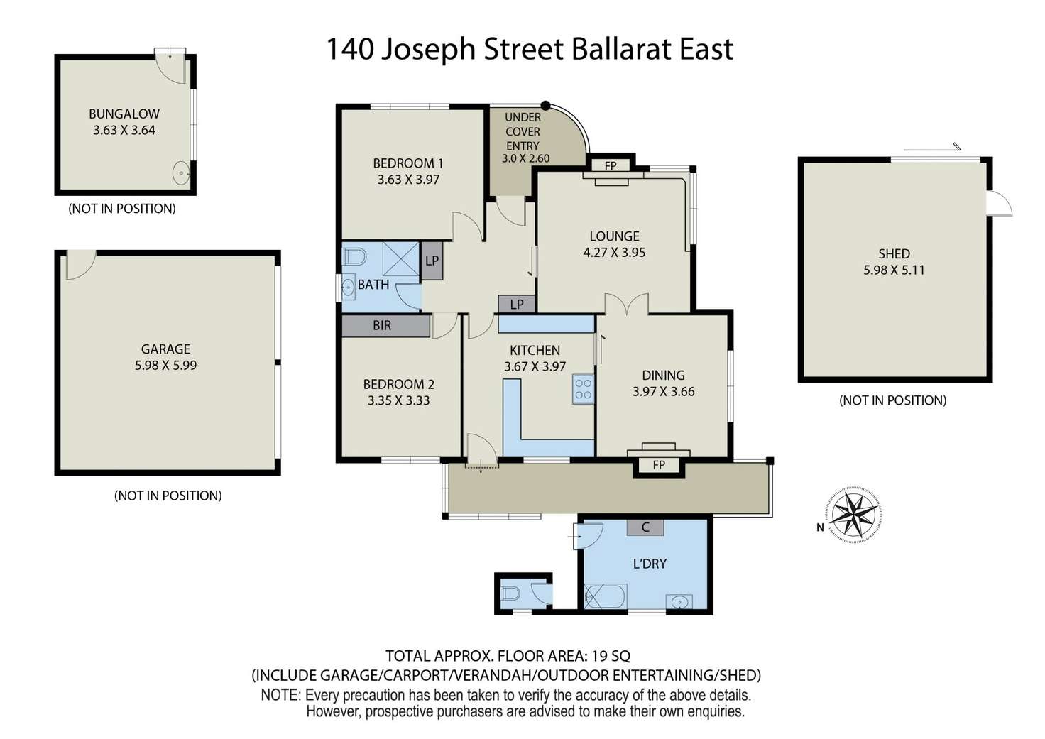 Floorplan of Homely house listing, 140 Joseph Street, Ballarat East VIC 3350