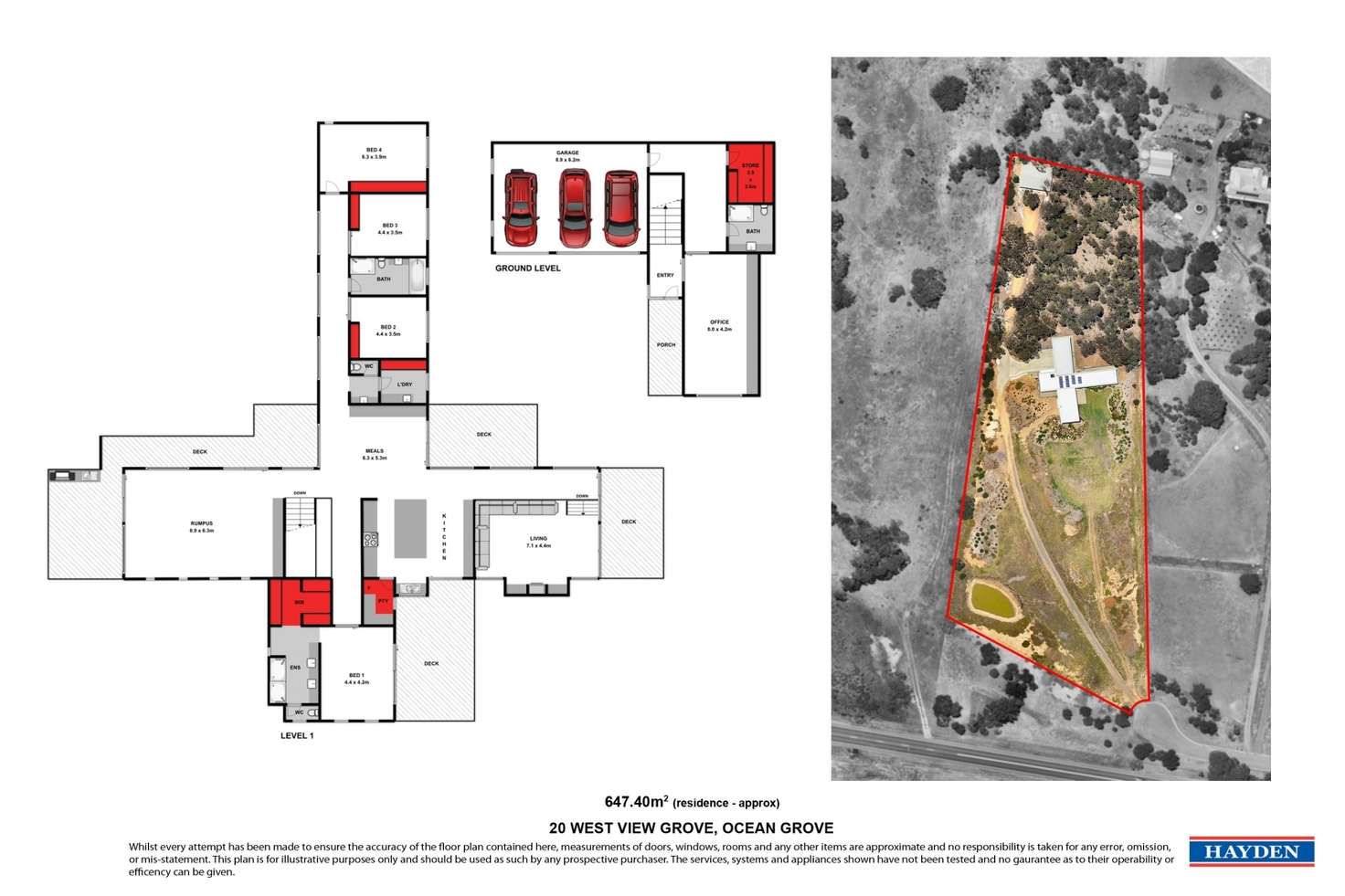 Floorplan of Homely house listing, 20 West View Grove, Ocean Grove VIC 3226