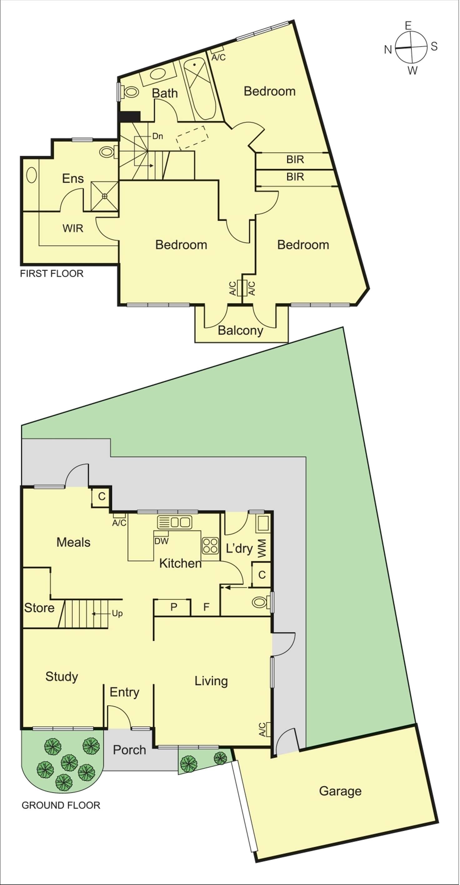 Floorplan of Homely townhouse listing, 4/35-37 Macgowan Avenue, Glen Huntly VIC 3163