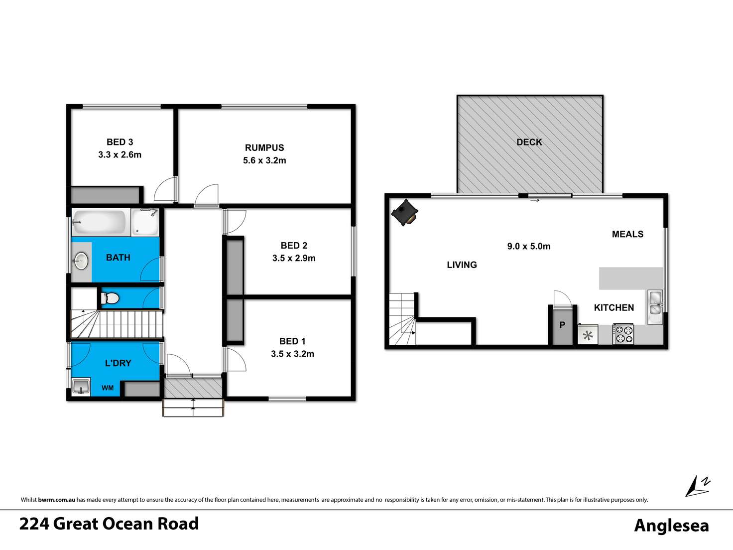 Floorplan of Homely house listing, 224 Great Ocean Road, Anglesea VIC 3230