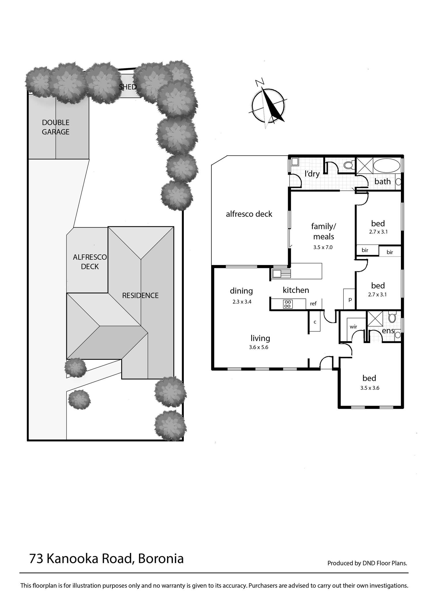 Floorplan of Homely house listing, 73 Kanooka Road, Boronia VIC 3155