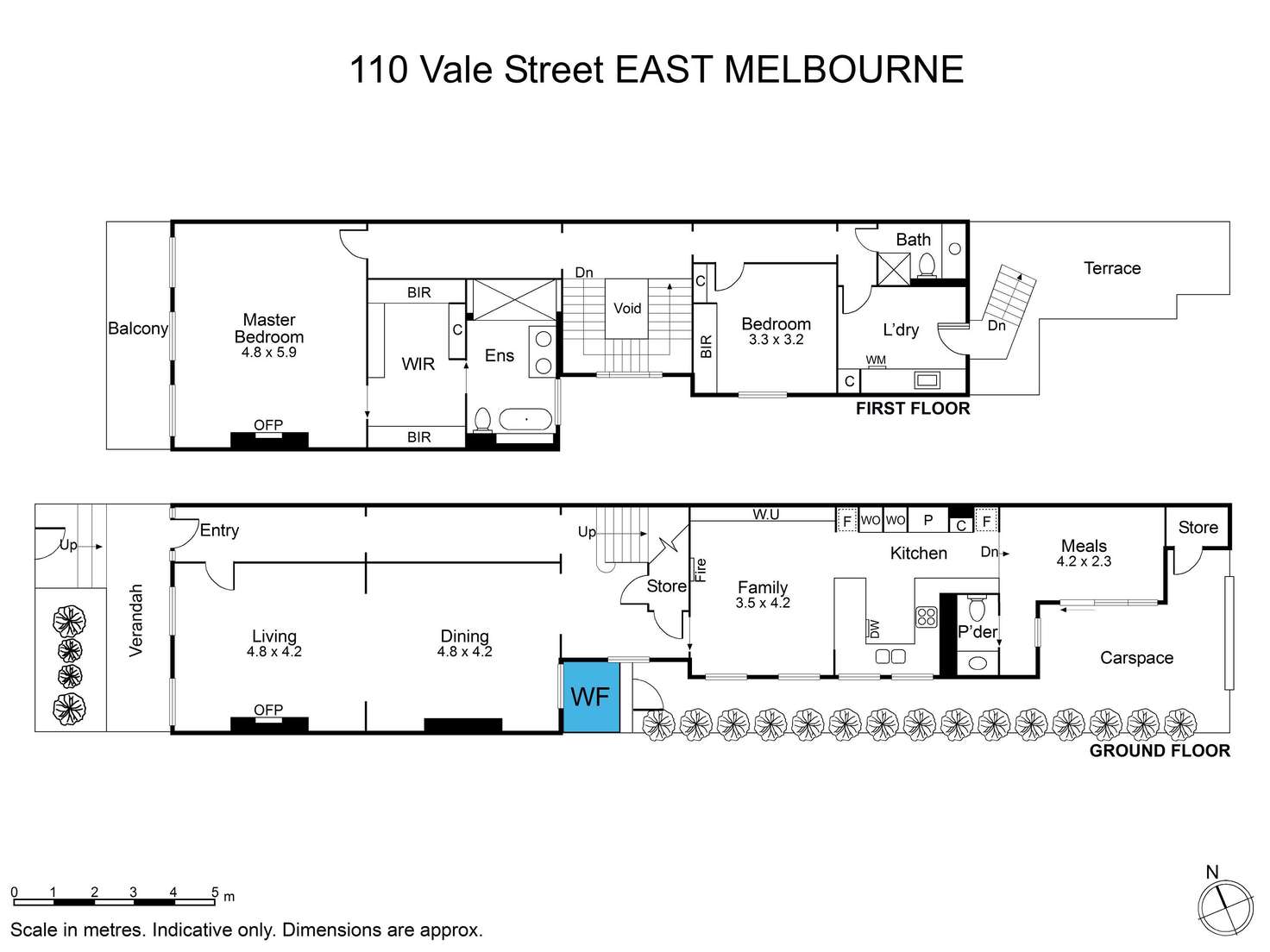 Floorplan of Homely terrace listing, 110 Vale Street, East Melbourne VIC 3002