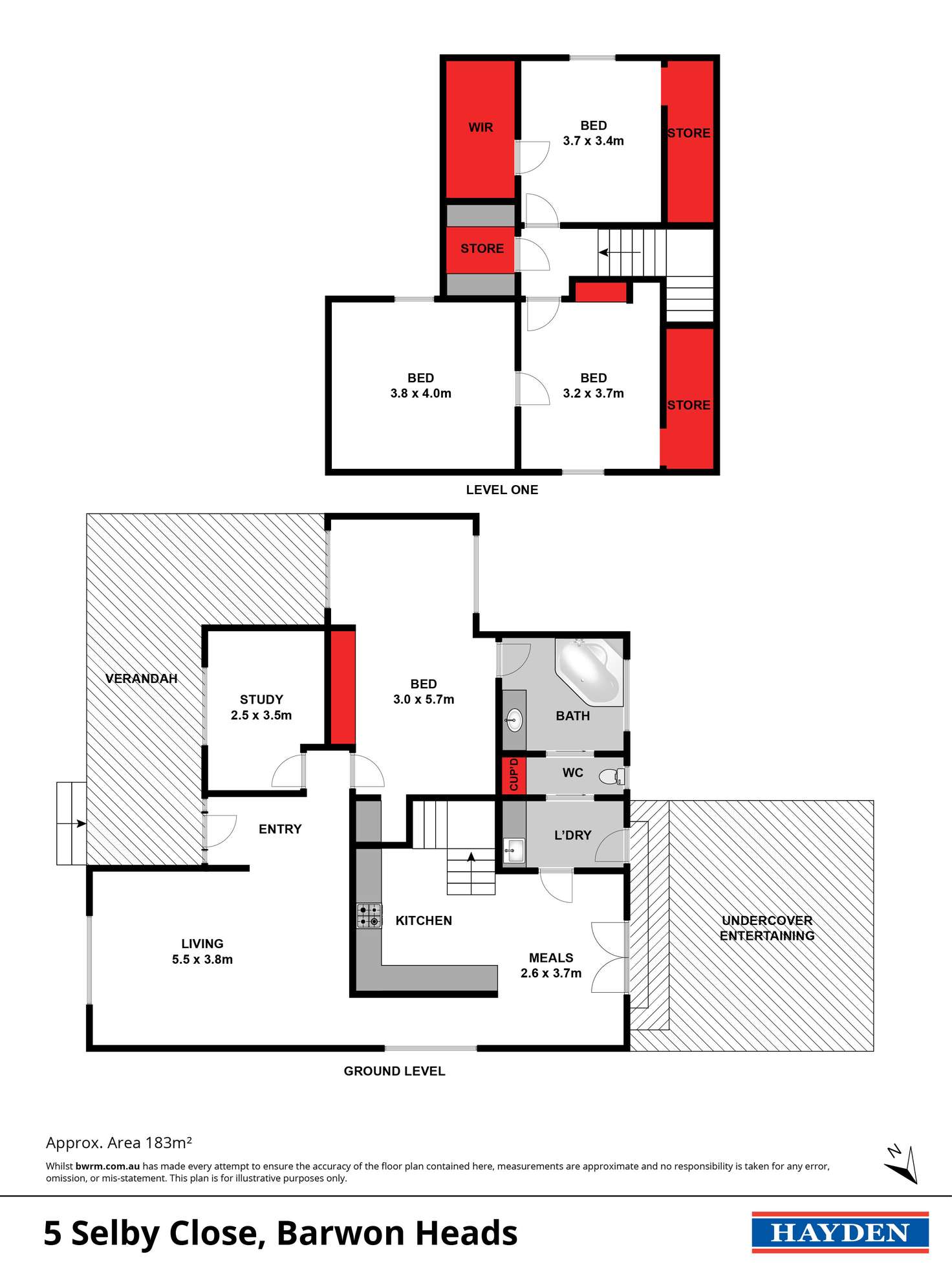 Floorplan of Homely house listing, 5 Selby Close, Barwon Heads VIC 3227