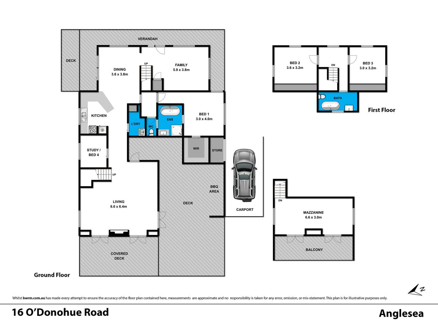 Floorplan of Homely house listing, 16 O'Donohue Road, Anglesea VIC 3230