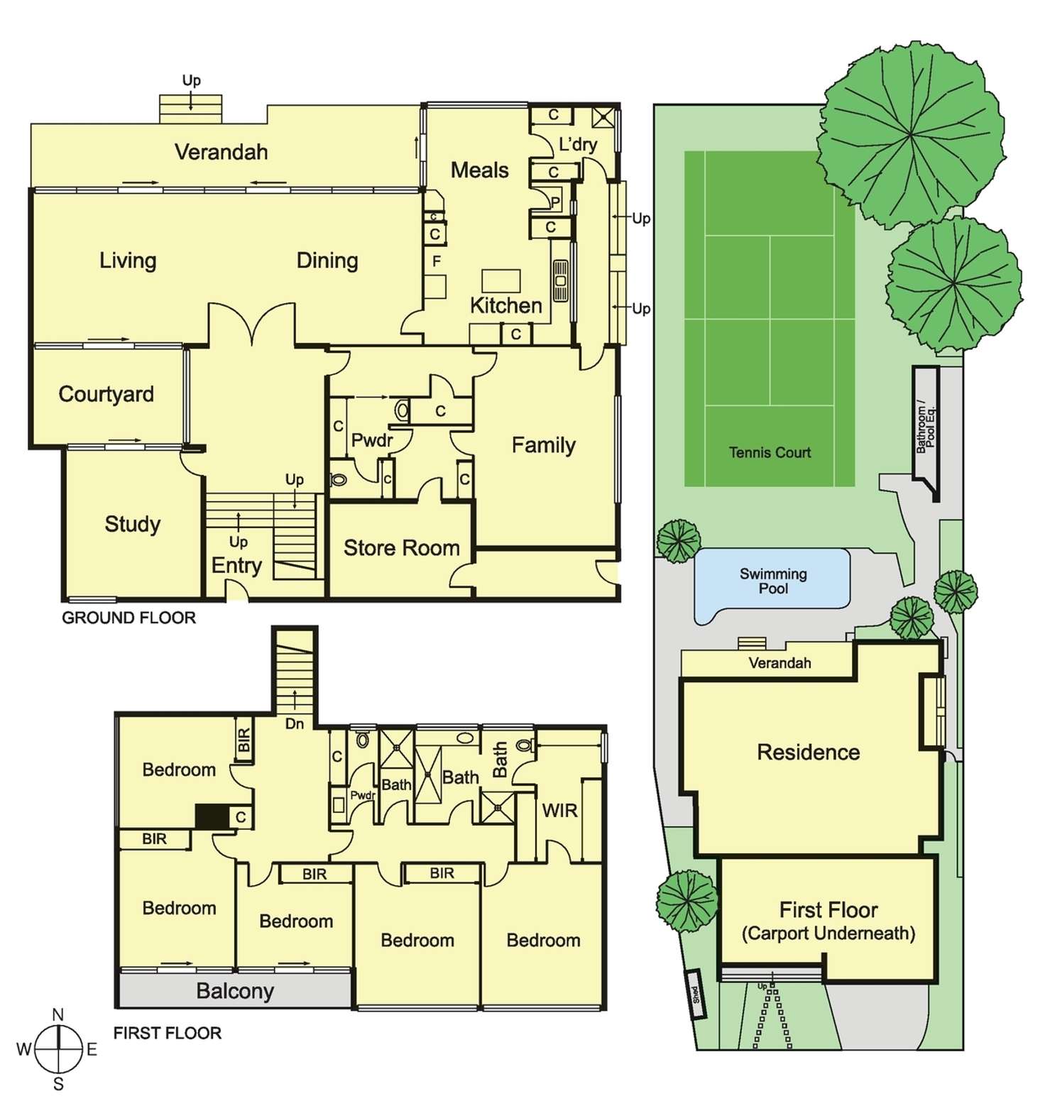 Floorplan of Homely house listing, 1 Bickhams Court, St Kilda East VIC 3183