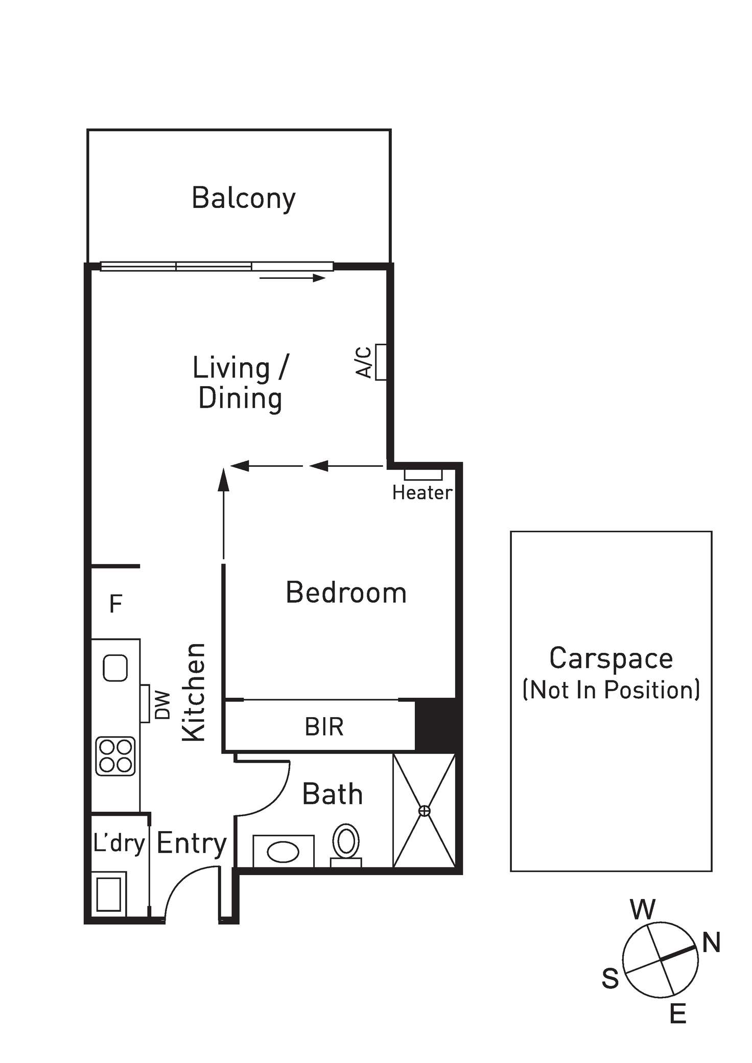 Floorplan of Homely apartment listing, 304/9 Griffiths Street, Richmond VIC 3121