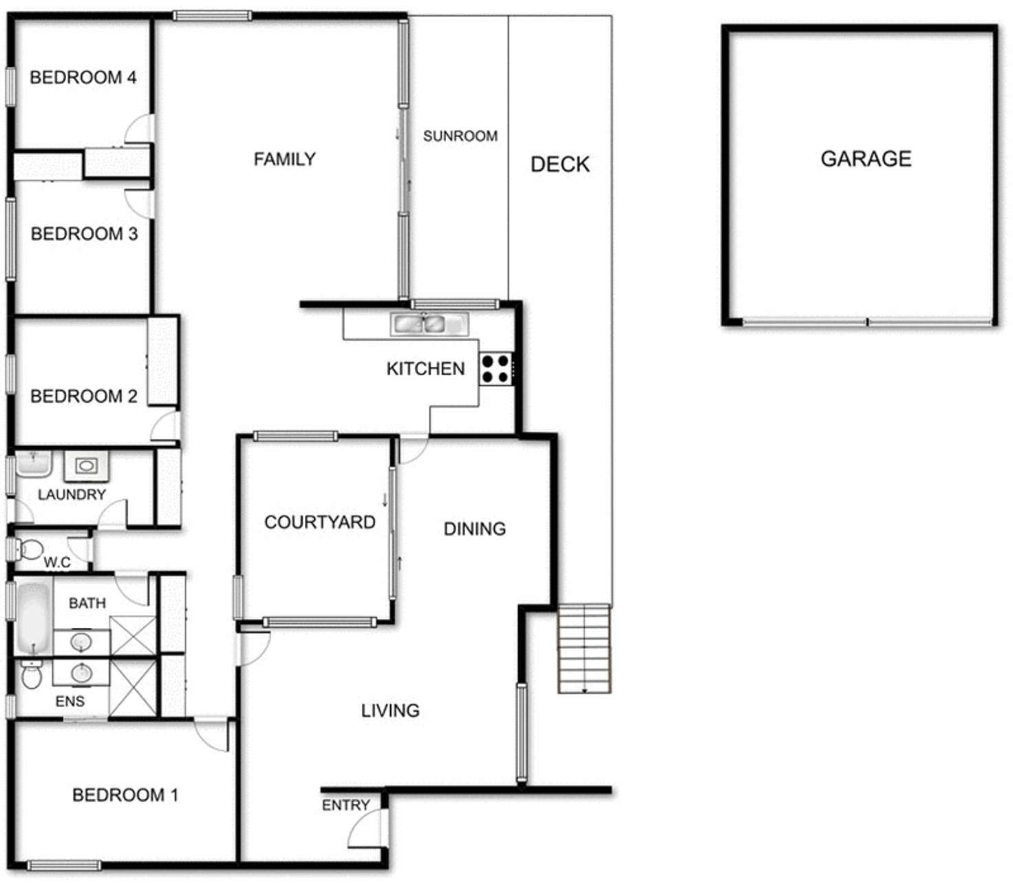 Floorplan of Homely house listing, 6 Mildenhall Place, Fraser ACT 2615