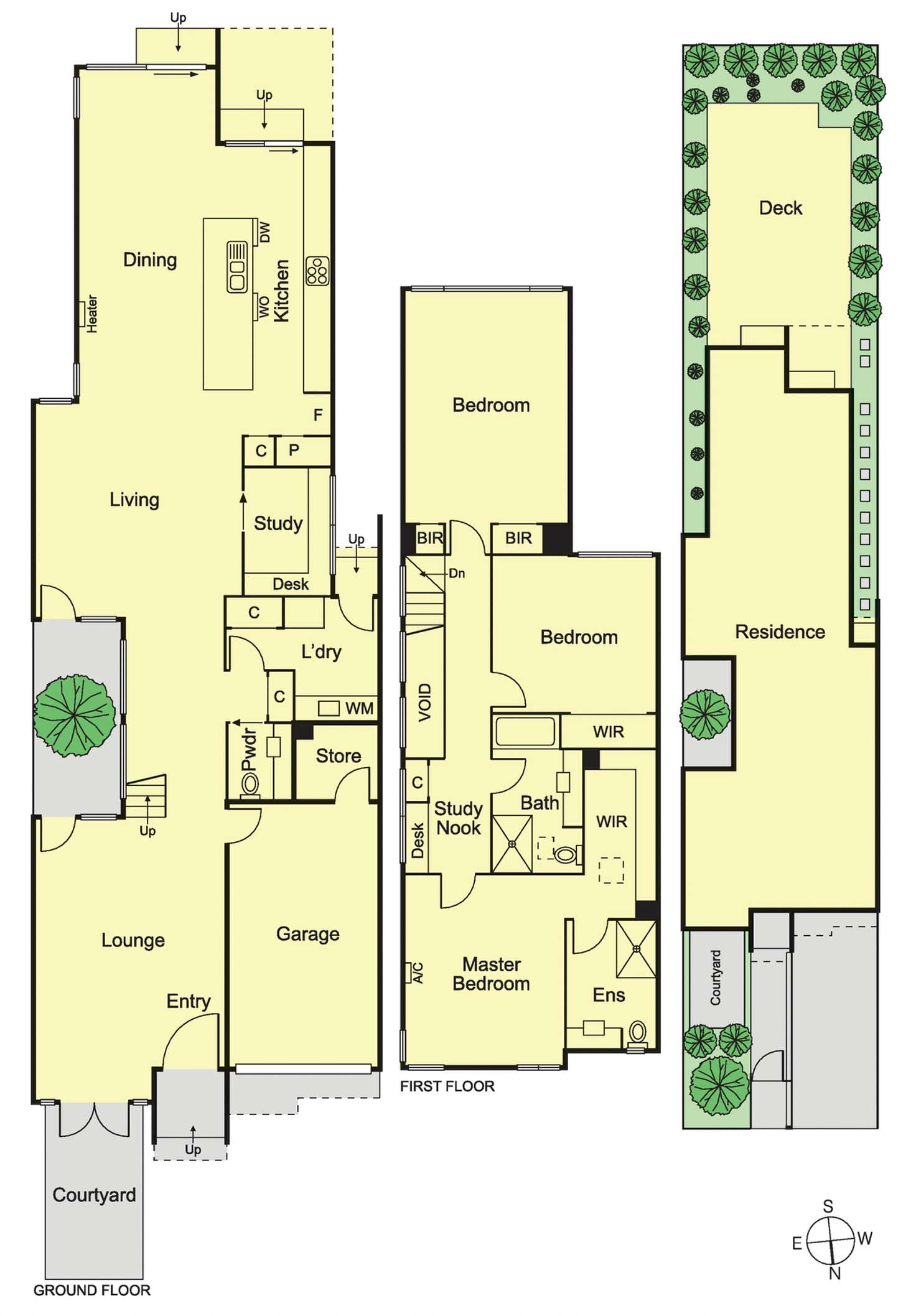 Floorplan of Homely townhouse listing, 667C Inkerman Road, Caulfield North VIC 3161