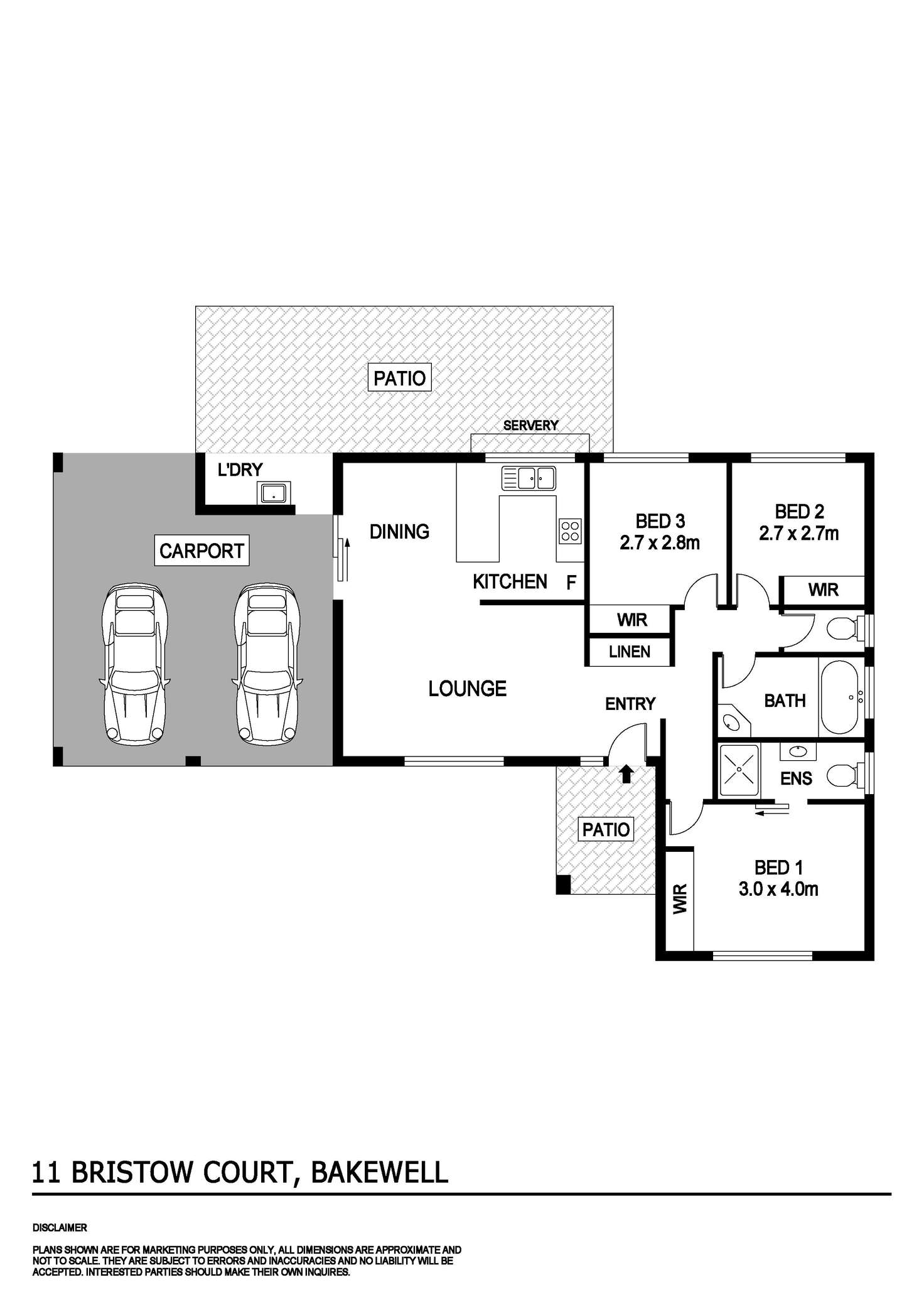 Floorplan of Homely house listing, 11 Bristow Court, Bakewell NT 832