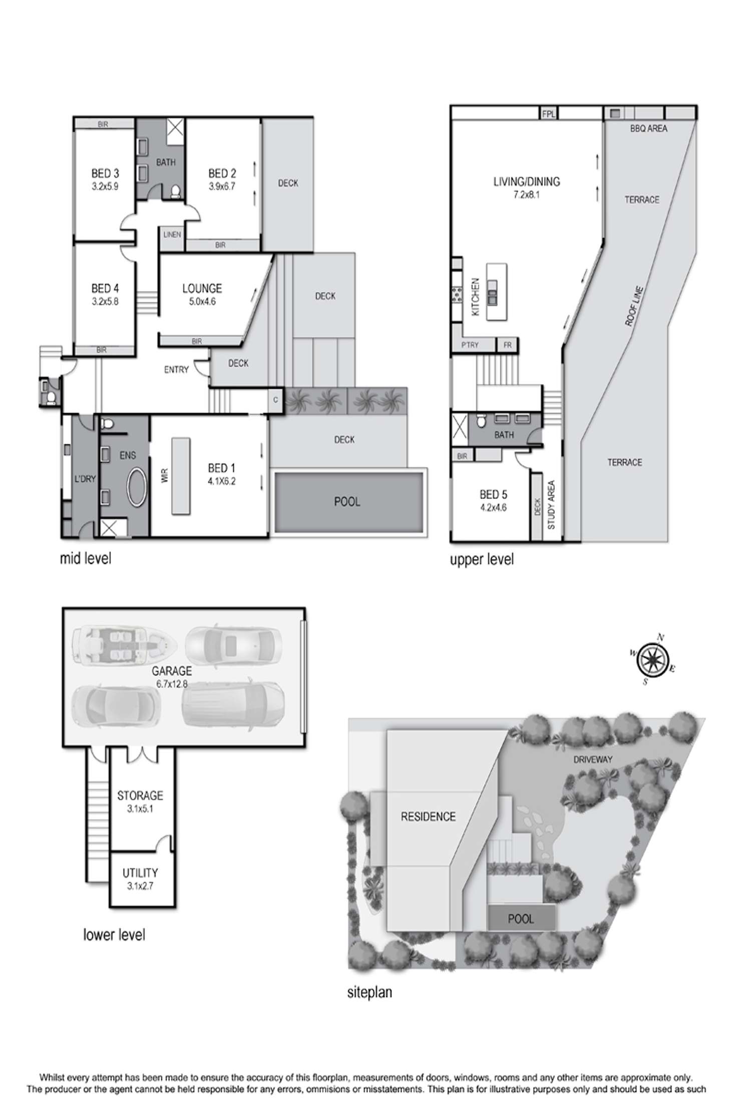 Floorplan of Homely house listing, 5 Kinneil (Enter Via Holyrood Ave) Street, Sorrento VIC 3943