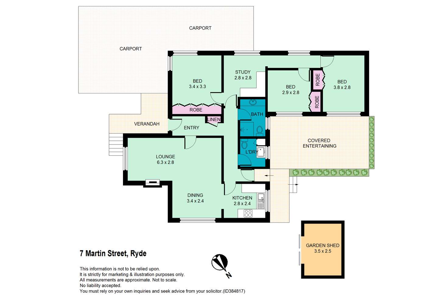 Floorplan of Homely house listing, 7 Martin Street, Ryde NSW 2112