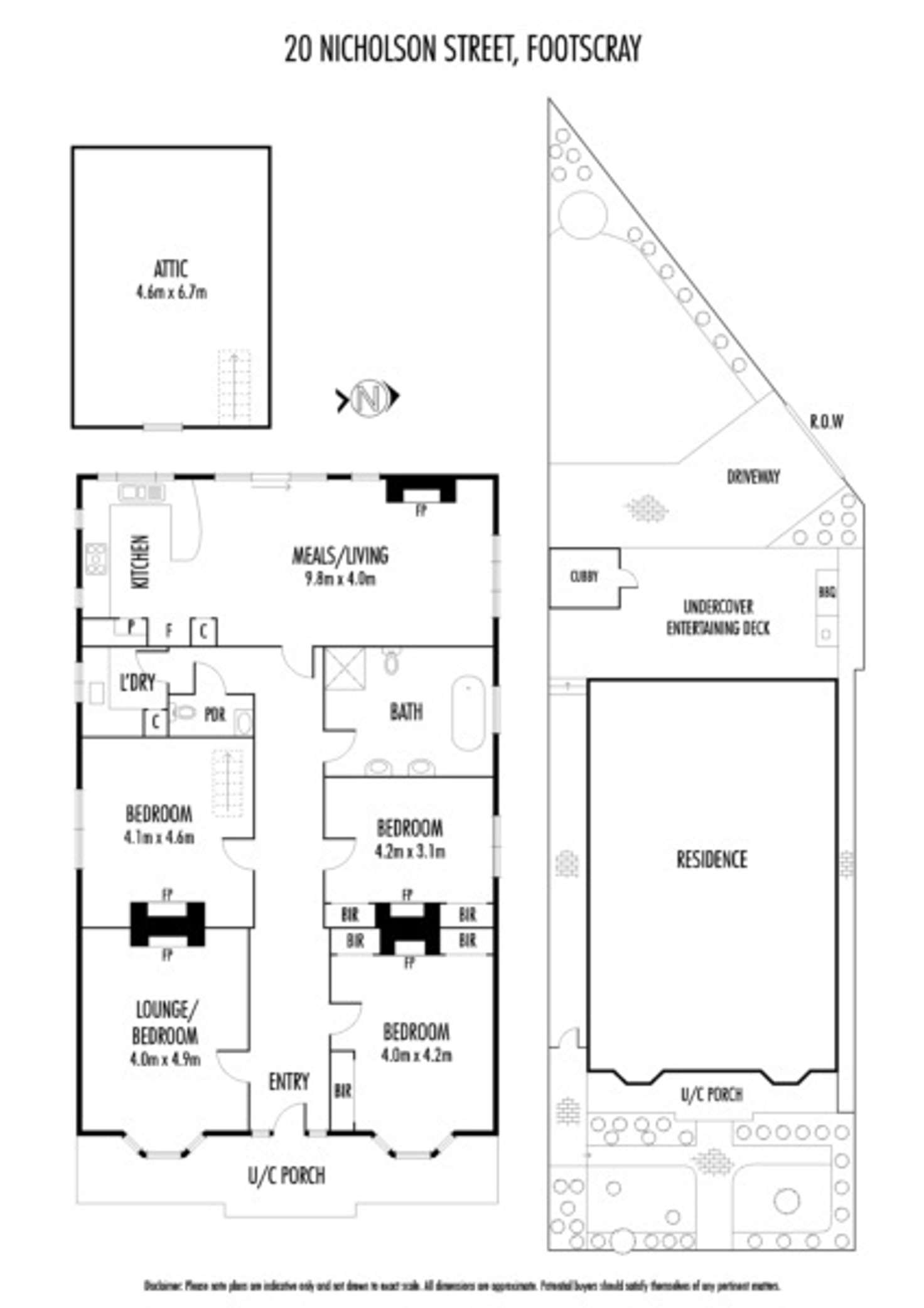 Floorplan of Homely house listing, 20 Nicholson Street, Footscray VIC 3011