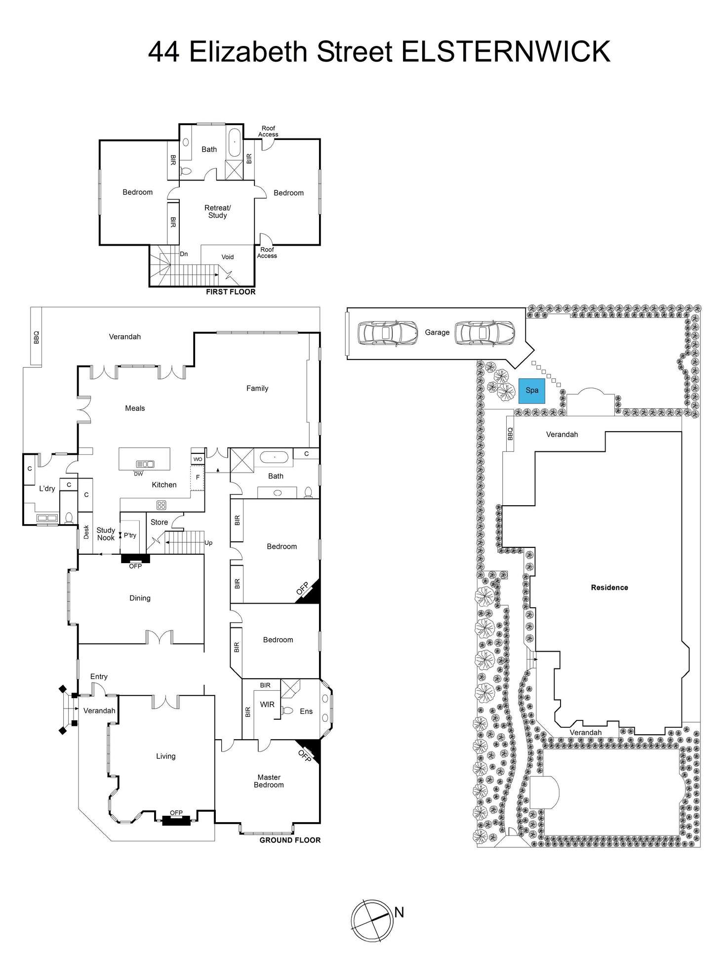 Floorplan of Homely house listing, 44 Elizabeth Street, Elsternwick VIC 3185