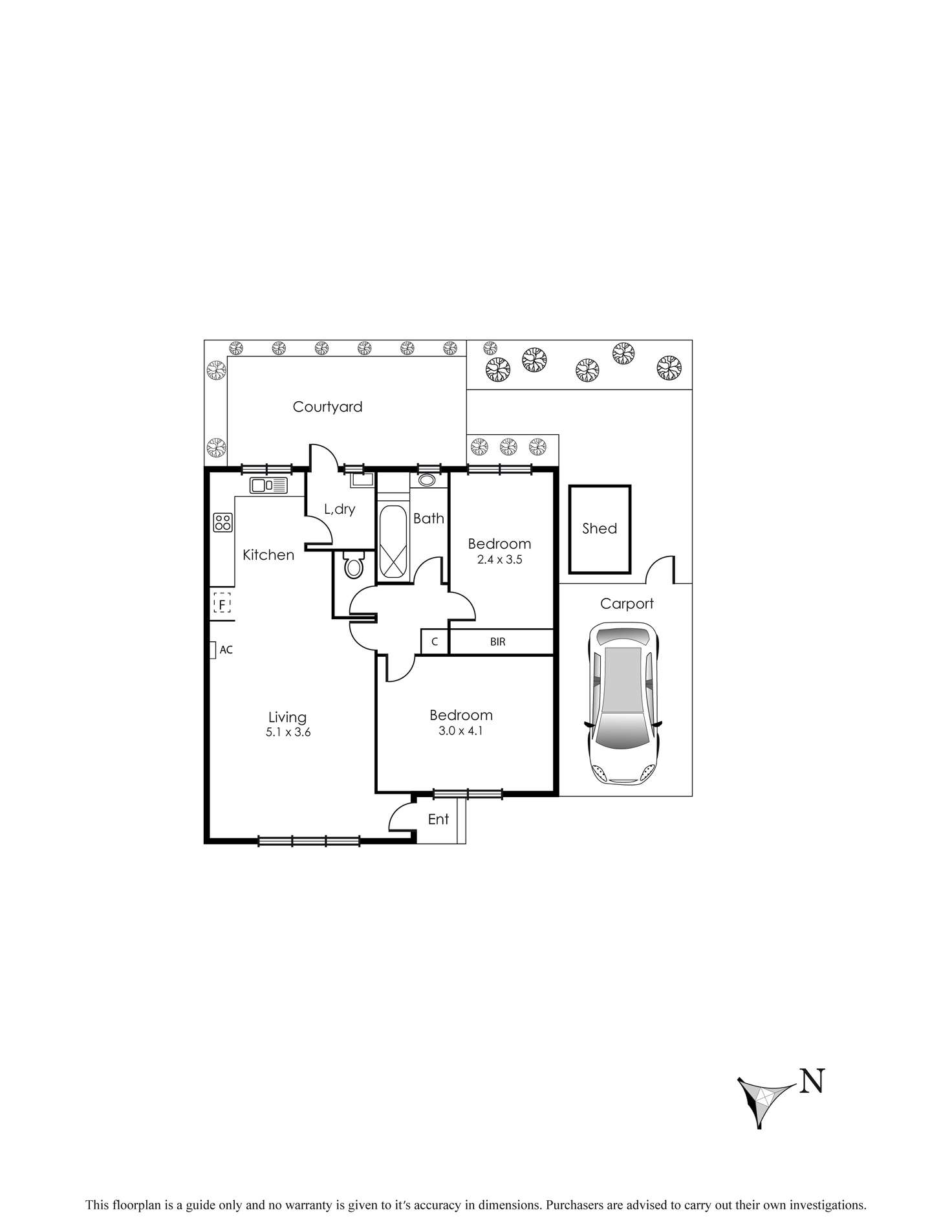 Floorplan of Homely unit listing, 7/182 Weatherall Road, Beaumaris VIC 3193
