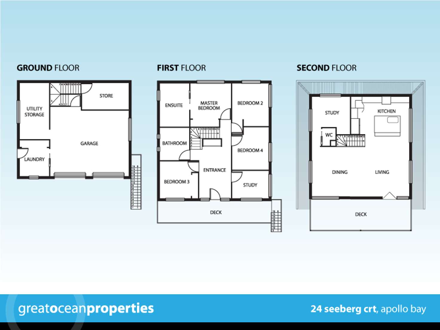 Floorplan of Homely house listing, 24 Seeberg Court, Apollo Bay VIC 3233